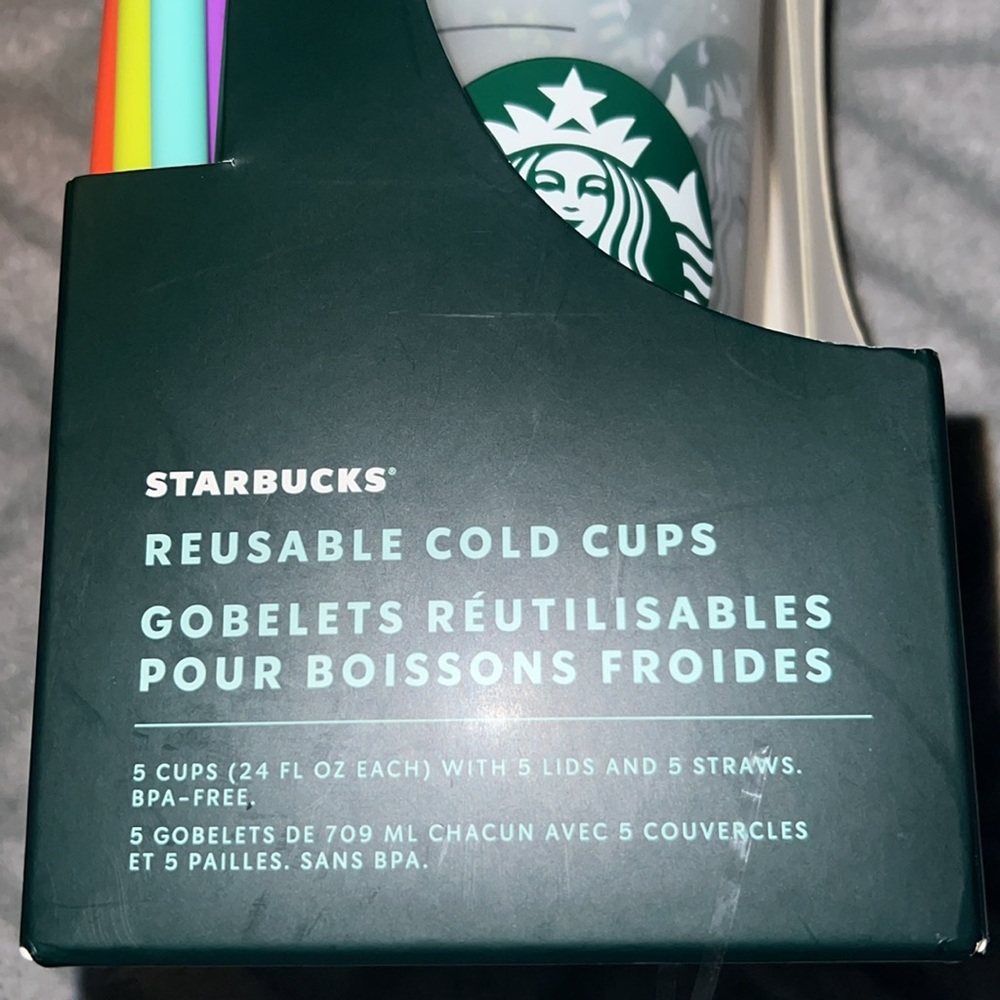Starbucks Summer 2021 Color Changing Confetti Reusable Cold Cups Summer - Picture 6 of 6